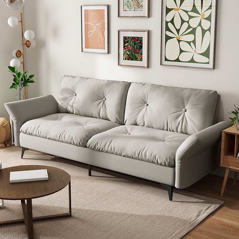 グラムタフトスプリットバックフレアアームリビングルーム2シーター静止ソファー