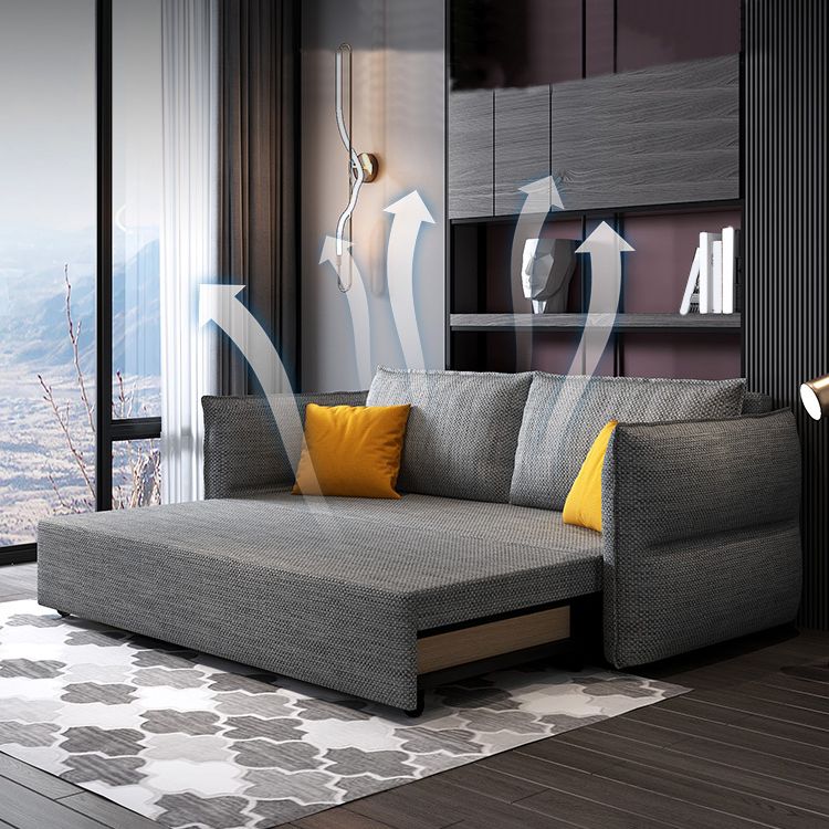 Scandinavo futon dormiente divano cuscino da cuscino e materasso con archiviazione