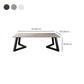 Table basse rectangulaire en ardoise Aucune table basse simple pénible
