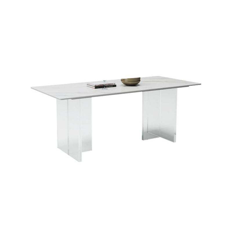 Modern Rectangle Sintered Stone Table Set 1/4/5/6/7/8 Pieces Dining Set Clearhalo 'Dining Room Sets' 'Dining Tables & Seating' 'dining_room_set' 'furn' 'furn_dining_room_set' 'Furniture' 'Kitchen & Dining Furniture' 1200x1200_ad074601-7b00-4eb0-9eab-bb6cd0ad7b29