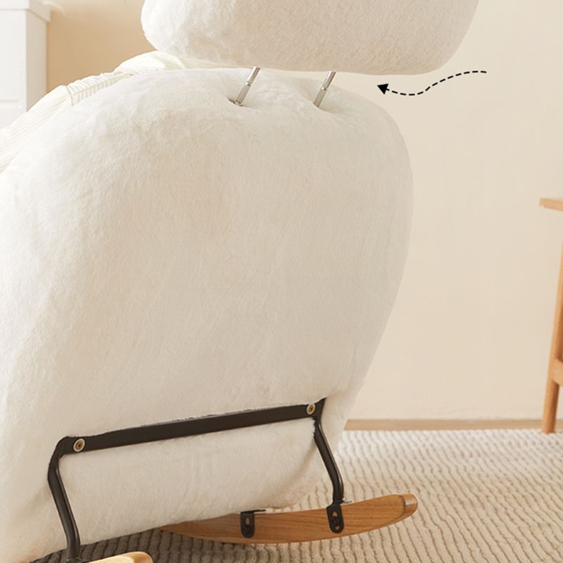 Chaise à bascule en velours chaise à bascule de style moderne de style moderne