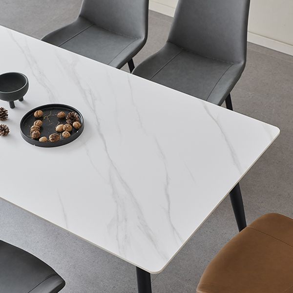 Industrial Rectangle 4-foot Home Furniture Stone Dining Site Table for Home Clearhalo ' dining_table' 'Dining Tables & Seating' 'Dining Tables' 'furn' 'furn_dining_table' 'Furniture' 'furniture_dining_table' 'Kitchen & Dining Furniture' 'kitchen&dining_furn' 'kitchen' 'kitchen_dining_table' 1200x1200_ad0ae345-c592-4f10-8aad-7f3ee0e535bb