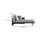 Wood and Leather Frame Cushioned Chaise Lounge Couch - 66.9" W Clearhalo 'Chairs & Seating' 'Chaise Lounge' 'chaise_lounge' 'furn' 'furn_chaise_lounge' 'Furniture' 'Living Room Furniture' 1200x1200_ad0b47a8-365a-4bbe-975e-06deaef64e00