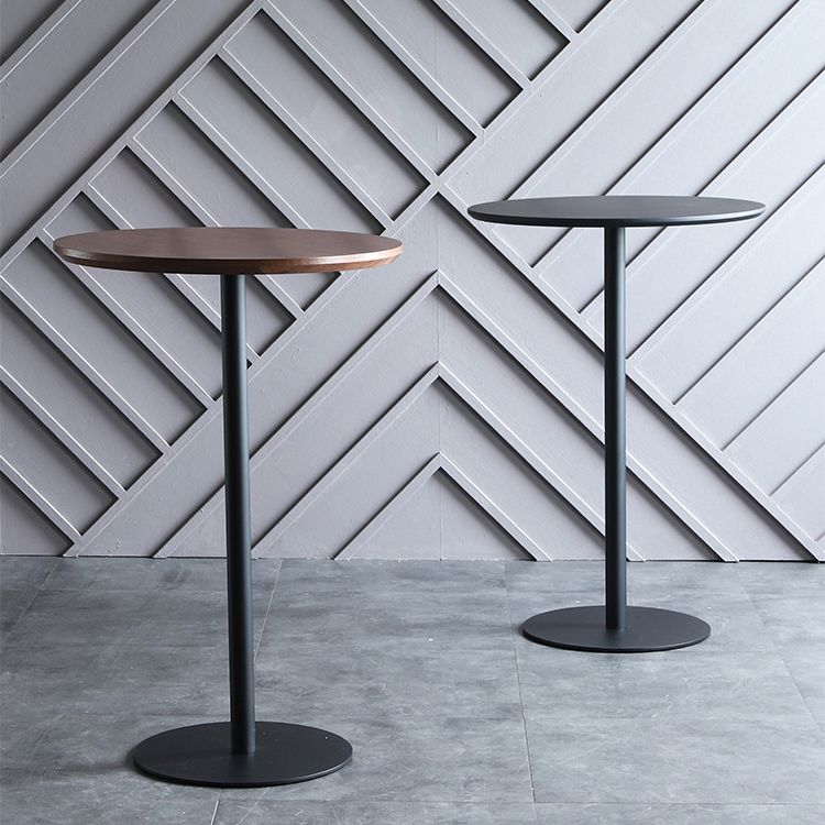 Tavolo da bar industriale in legno massello Tavolo da pranzo rotondo per cucina soggiorno