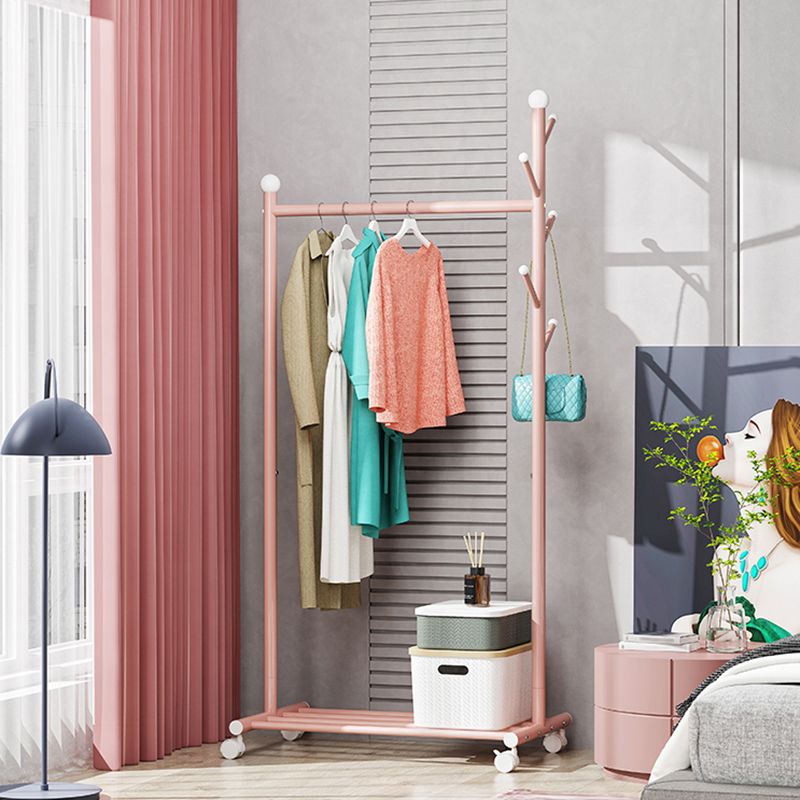 Contemporary Style Wardrobe 1-Teir Metal Wardrobe Closet for Bedroom