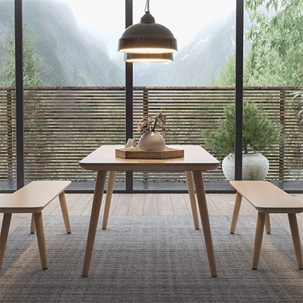Modern Rectangle Pine Solid Wood Table 4 Legs Home Kitchen Dinner Furniture Clearhalo ' dining_table' 'Dining Tables & Seating' 'Dining Tables' 'Furniture' 'furniture_dining_table' 'Kitchen & Dining Furniture' 'kitchen&dining_furn' 'kitchen' 'kitchen_dining_table' 1200x1200_ad0e2c5a-64dc-4bcf-b1b9-62b384a9375d