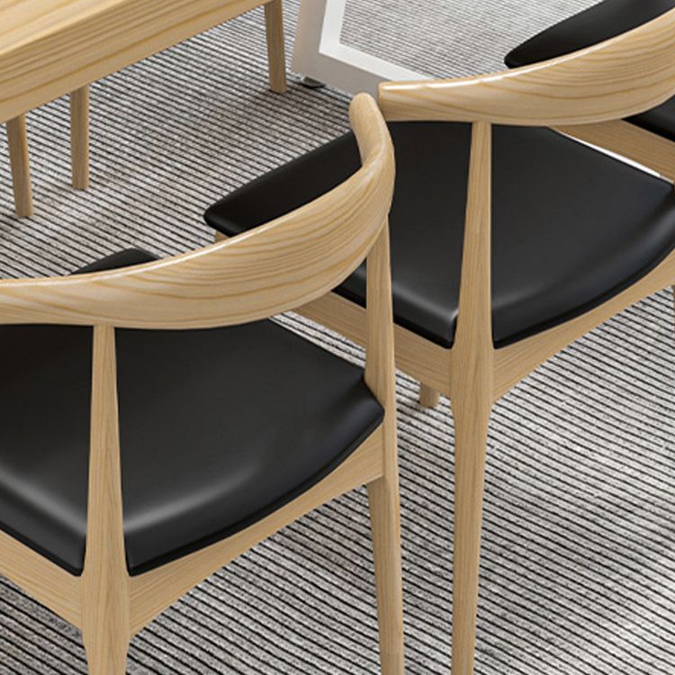 1/5/7 Pcs Metal Contemporary Dining Set with Rectangle Table and Wooden Chairs Dinette Set Clearhalo 'Dining Room Sets' 'Dining Tables & Seating' 'dining_room_set' 'furn' 'furn_dining_room_set' 'Furniture' 'furniture_dining_room_set' 'Kitchen & Dining Furniture' 'kitchen&dining_furn' 'kitchen' 1200x1200_ad0f75d8-15db-4798-8e54-1fa69ee2cd06