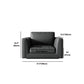 Cushions Sofa 33.46" D x 32.28" H Square Arm Sofa for Living Room