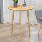 Table basse ronde contemporaine en bois, table de cocktail à 3 pieds