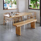 Modern Solid Wood Kitchen Table Rectangle Dining Table with Double Pedestal Clearhalo 'Dining Tables & Seating' 'Dining Tables' 'dining_table' 'furn' 'furn_dining_table' 'Furniture' 'furniture_dining_table' 'Kitchen & Dining Furniture' 'kitchen' 'kitchen_dining_table' 1200x1200_ad161a41-8914-44ea-9ebb-f8c2200cba11