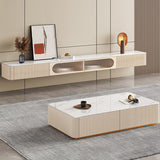Modern Media Console TV Stand Stone TV Stand per soggiorno