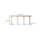 Rectangle French Country Console Table White Wood Sofa Table