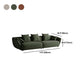 Contemporary Wool Sofa 28.35-In H Sloped Arm Seating with Pillows