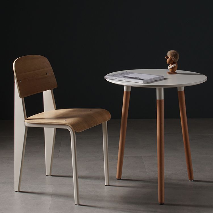 Industrial Style Metal Legs Dining Chairs Open Back Dining Side Chair for Home Clearhalo ' kitchen&dining_furn' 'Dining Chairs' 'Dining Tables & Seating' 'dining_chair' 'Furniture' 'furniture_dining_chair' 'Kitchen & Dining Furniture' 'kitchen' 1200x1200_ad1e7c20-6b90-47f6-9050-6ec4a53a998f