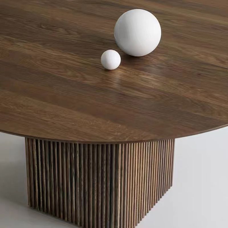 Tavolo da pranzo rotondo in stile contemporaneo tavolo in legno massiccio per cucina