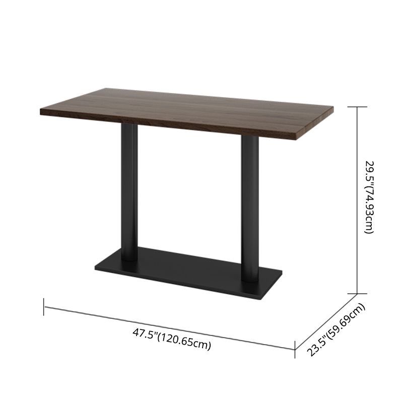 Industrial Style Solid Wood Top Dining¬†Room¬†Set with Rectangle Shape Dining Table Furniture Clearhalo 'Dining Room Sets' 'Dining Tables & Seating' 'dining_room_set' 'furn' 'furn_dining_room_set' 'Furniture' 'furniture_dining_room_set' 'Kitchen & Dining Furniture' 'kitchen&dining_furn' 'kitchen' 1200x1200_ad1ffca6-e4ed-4049-acbf-7a8facdac867