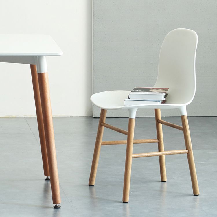 Modern Style Chairs Dining Armless Chairs with Wooden Legs for Kitchen Clearhalo ' kitchen&dining_furn' 'Dining Chairs' 'Dining Tables & Seating' 'dining_chair' 'furn' 'furn_dining_chair' 'Furniture' 'furniture_dining_chair' 'Kitchen & Dining Furniture' 'kitchen' 1200x1200_ad20fb57-eb11-4c16-a0c9-03dc63faf68d