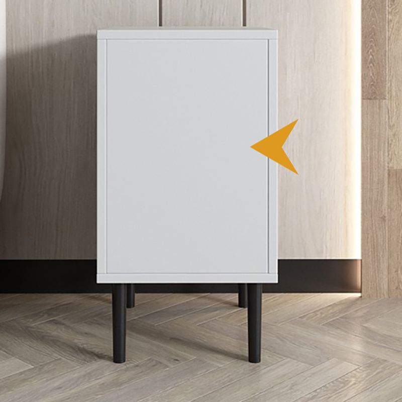 Contemporary Bed Nightstand Open Storage Night Table with 2 Drawers Clearhalo 'Bedroom Furniture' 'furn' 'furn_night_stand' 'Furniture' 'night_stand' 'Nightstands' 1200x1200_ad214ebe-7898-4ec6-914e-10b44f0107bf