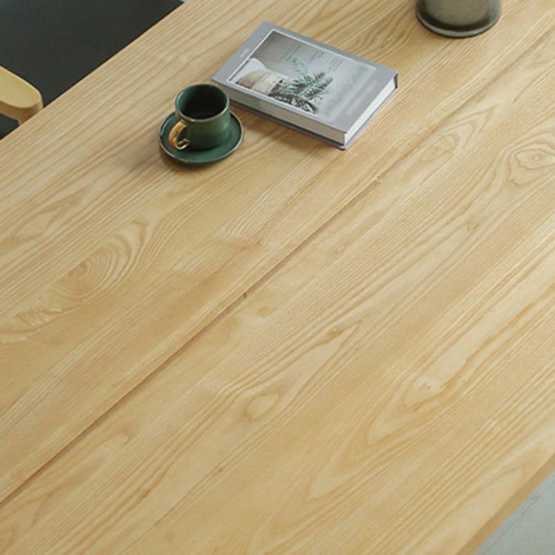 Tavolo da pranzo in legno massiccio di pino tavolo da pranzo rettangolo con doppia base di piedistallo