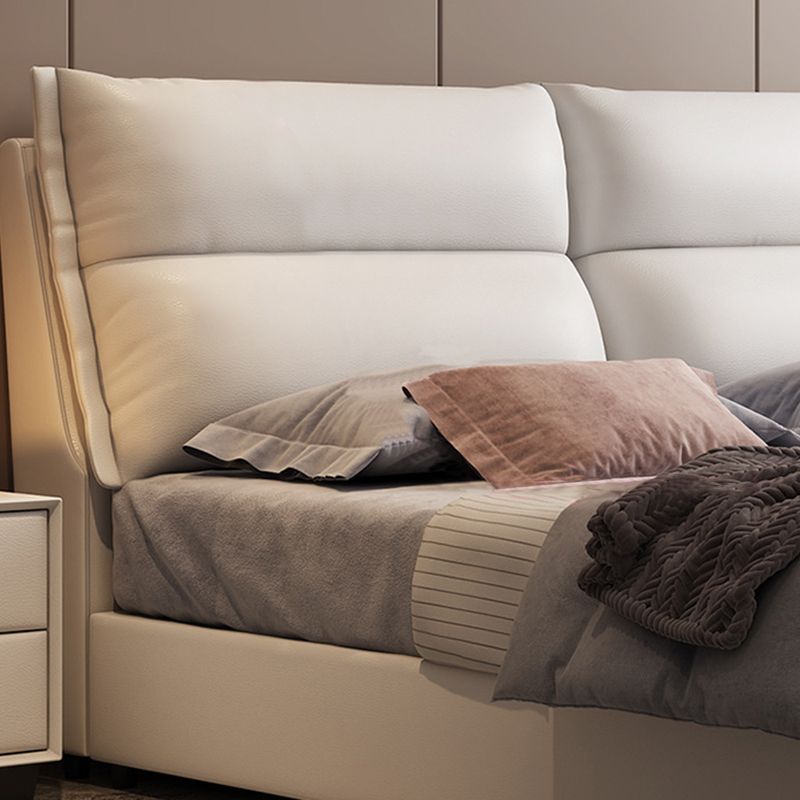 Contemporary 41.33" Tall Upholstered Rectangular Headboard Standard Bed Clearhalo 'Bedroom Furniture' 'Beds' 'furn' 'furn_beds' 'Furniture' 1200x1200_ad283242-55d3-4323-a226-d0f3f9218055