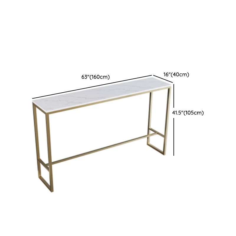 Glam Rectangle Bar Table Set 1/2/4 Pieces Faux Marble Pub Set for Dining Room Clearhalo 'Bar Furniture' 'furn' 'furn_home_bar_bar_sets' 'Furniture' 'Home Bars & Bar Sets' 'home_bar_bar_sets' 'Kitchen & Dining Furniture' 1200x1200_ad2855d7-87df-41da-a2ad-76fb198fb3cc