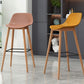Modern Armless Backrest Counter Stool Wood Cashier Bar Stool with Plastic Seat Clearhalo 'Bar Furniture' 'Bar Stools' 'bar_stools' 'furn' 'furn_bar_stools' 'furniture_bar_stools' 'Kitchen & Dining Furniture' 'kitchen&dining_furn' 'kitchen' 'kitchen_furn' Furniture' 1200x1200_ad290d46-c472-43d5-8d30-4aa271cbb5fb