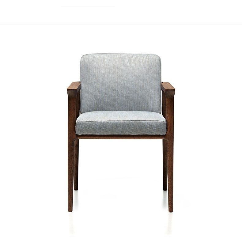 Traditional Style Indoor Arm Chair Solid Back Upholstered Dining Room Chair Clearhalo ' kitchen&dining_furn' 'Dining Chairs' 'Dining Tables & Seating' 'dining_chair' 'furn' 'furn_dining_chair' 'Furniture' 'furniture_dining_chair' 'Kitchen & Dining Furniture' 'kitchen' 1200x1200_ad2a4db6-0a9b-447f-957b-23a4b1a2ee6c