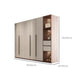 Hinged Storage Cabinet Modern Wardrobe Armoire with Garment Rod Clearhalo 'Armoires & Wardrobes' 'armoires_wardrobes' 'Bedroom Furniture' 'furn' 'furn_armoires_wardrobes' 'Furniture' 1200x1200_ad2b4561-dead-4de2-be78-a56fe339a9ad