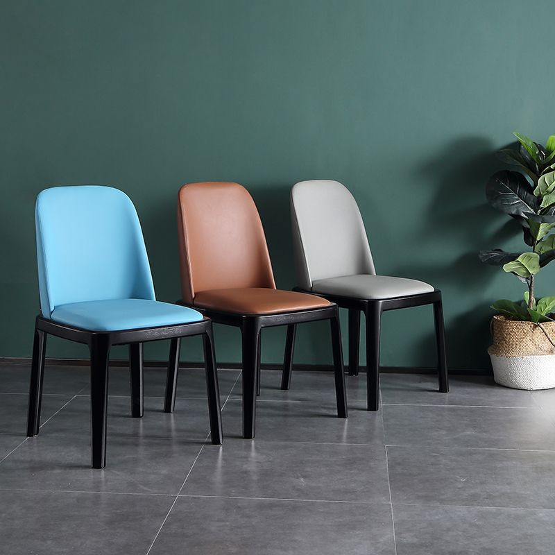 Solid Wood Modern Dining Room Chairs Matte Finish Parsons Dining Chair Clearhalo ' kitchen&dining_furn' 'Dining Chairs' 'Dining Tables & Seating' 'dining_chair' 'Furniture' 'furniture_dining_chair' 'Kitchen & Dining Furniture' 'kitchen' 1200x1200_ad2b7ee9-6978-4439-99c4-21cbbfb588af