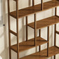 Contemporary Brown Etagere Libro scaffale aperto libreria verticale con cassetti