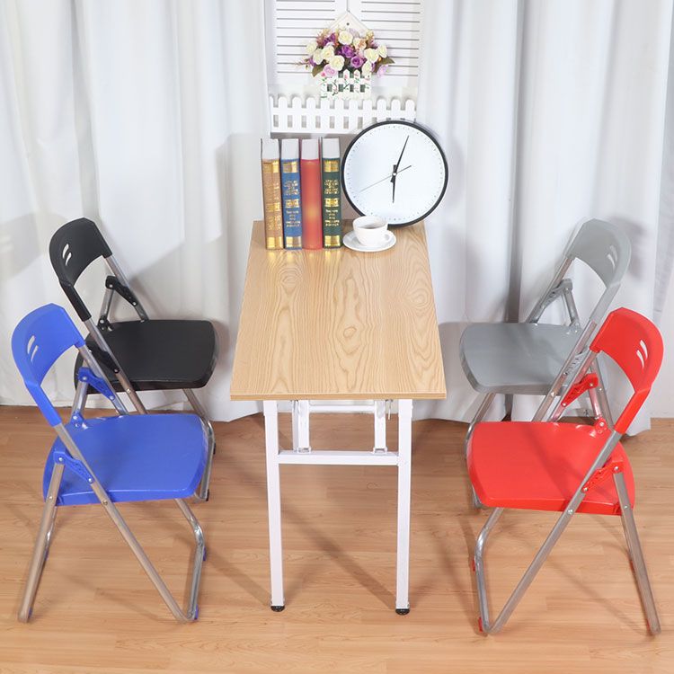 Contemporary Metal Plastic Home Side Chair Armless Open Back Dining Side Chair Clearhalo ' kitchen&dining_furn' 'Dining Chairs' 'Dining Tables & Seating' 'dining_chair' 'furn' 'furn_dining_chair' 'Furniture' 'furniture_dining_chair' 'Kitchen & Dining Furniture' 'kitchen' 1200x1200_ad2ce1ff-78e9-4fc0-a381-cc486ca1dac6