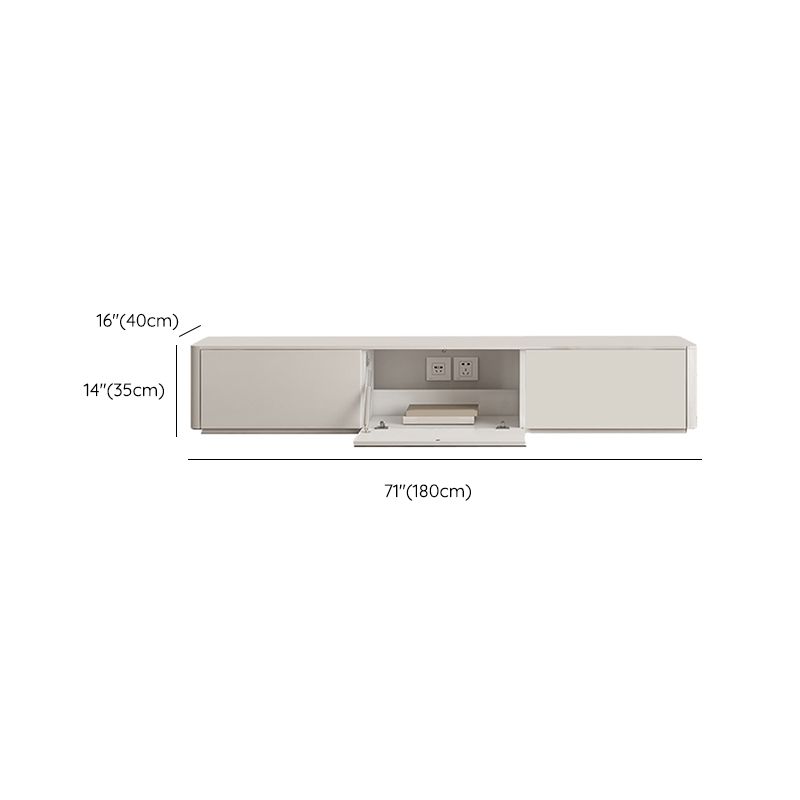 Faux Wood Media Console Contemporary White TV Stand Console with Drawers Clearhalo 'furn' 'furn_tv_stands_entertainment_centers' 'Furniture' 'Living Room Furniture' 'TV Stands & Entertainment Centers' 'TV Stands & Media Storage Furniture' 'tv_stands_entertainment_centers' 1200x1200_ad2e7b11-edf6-4a5e-91d0-ba40f99527aa