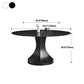 Convertible Dining Table Round Stone Dining Table with Pedestal