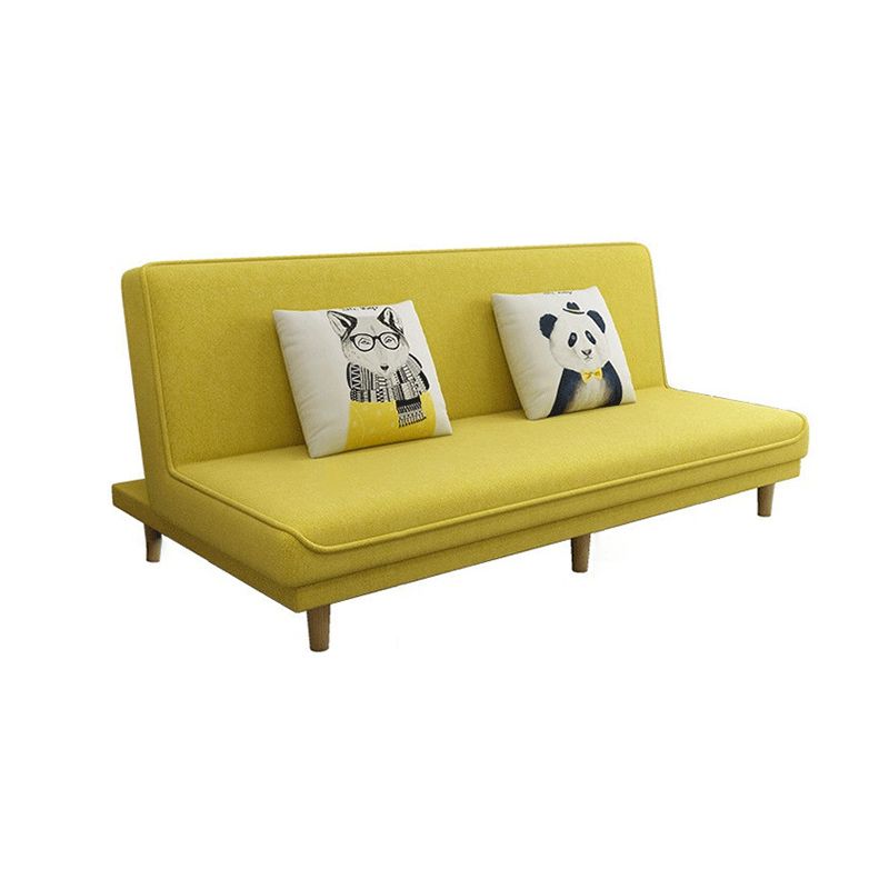 Contemporary Tight Back Armless Convertible Cotton Blend Sofa Bed Clearhalo 'furn' 'furn_sofas' 'Furniture' 'furniture_sofas' 'Living Room Furniture' 'Sofa' 'sofas' 1200x1200_ad30c217-047f-4a11-ad20-166ca2205924