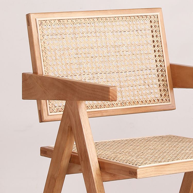 Modern Wood Dining Room Chair Arm Rattan Dining Chairs for Restaurant Use Clearhalo ' kitchen&dining_furn' 'Dining Chairs' 'Dining Tables & Seating' 'dining_chair' 'furn' 'furn_dining_chair' 'Furniture' 'furniture_dining_chair' 'Kitchen & Dining Furniture' 'kitchen' 1200x1200_ad3461c4-316e-454c-9378-cbb9113f14f1