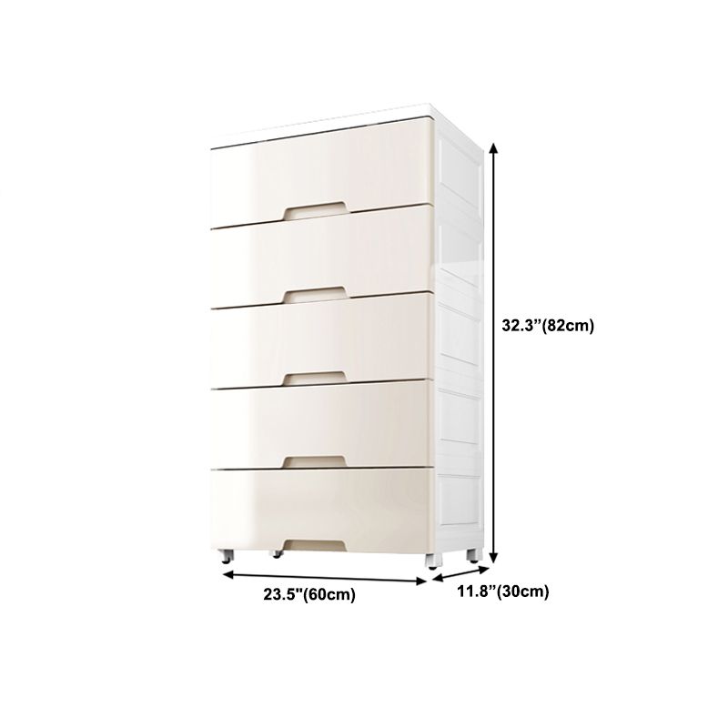Lingerie Chest Contemporary Plastic Chest with Drawers for Bedroom Clearhalo 'Bedroom Furniture' 'Dressers & Chests' 'dressers_chests' 'furn' 'furn_dressers_chests' 'Furniture' 1200x1200_ad34712f-1d84-41ac-ad71-c83a974bf221