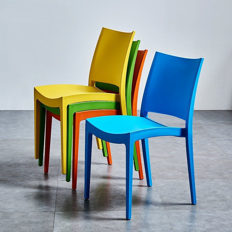 Eetkamer binnenstoel plastic armloos dineren accentstoel