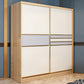 Engineered Wood Wardrobe Armoire with Garment Rod Modern Wardrobe Cabinet