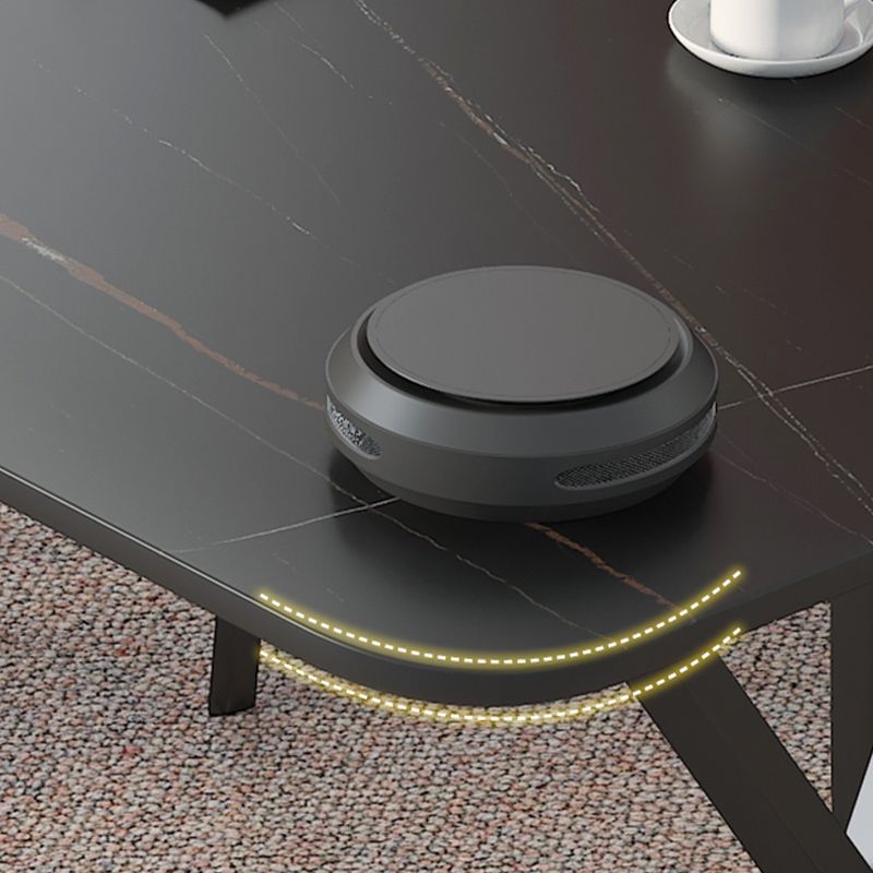 Scrivania di scrittura rettangolare contemporanea banco di computer antichi con zampe metalliche