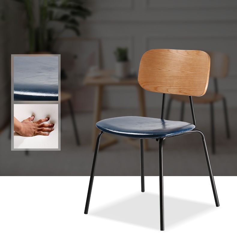 Metal Industrial Style Dining Side Chair Indoor Open Back Dining Side Chair Clearhalo ' kitchen&dining_furn' 'Dining Chairs' 'Dining Tables & Seating' 'dining_chair' 'furn' 'furn_dining_chair' 'Furniture' 'furniture_dining_chair' 'Kitchen & Dining Furniture' 'kitchen' 1200x1200_ad3a7e72-865f-4256-991e-553777048aa9