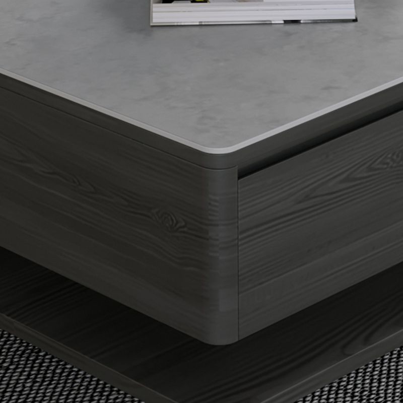 Rectangle Single Coffee Table Glam 1 Coffee Table with 4 Drawers Clearhalo 'Coffee & Accent Tables' 'Coffee Tables' 'coffee_tables' 'furn' 'furn_coffee_tables' 'Furniture' 'Living Room Furniture' 1200x1200_ad3b26fd-31a7-45ec-b34d-3830eca98dab