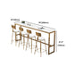 Stone Bar Dining Table Glam Rectangle Bar Table with Trestle Pedestal for Milk Tea Shop Clearhalo 'Bar Furniture' 'Bar Tables' 'bar_tables' 'furn' 'furn_bar_tables' 'Furniture' 'furniture_bar_tables' 'Kitchen & Dining Furniture' 1200x1200_ad3b2957-53e5-4d9a-a4b3-3b2bd53b1768
