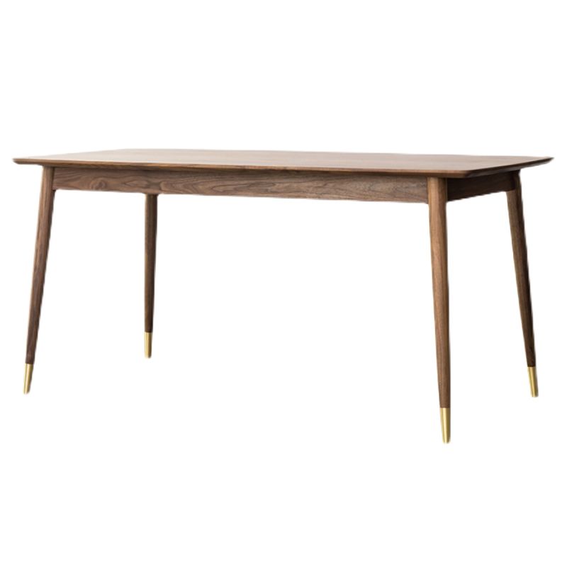 Luxury Style Black Walnut Dining Table 4 Legs Base Rectangle Table for Home Clearhalo ' dining_table' 'Dining Tables & Seating' 'Dining Tables' 'furn' 'furn_dining_table' 'Furniture' 'furniture_dining_table' 'Kitchen & Dining Furniture' 'kitchen&dining_furn' 'kitchen' 'kitchen_dining_table' 1200x1200_ad3b2e1a-e889-4d9a-a77a-f532511fe48f