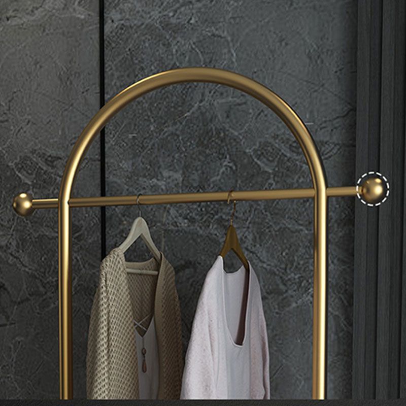 Kit de entrada de metal contemporáneo riel colgante y 2 ganchos colgador de abrigo
