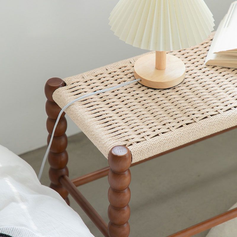 Tropical Seating Bench Solid Wood 12 Inch Width Rectangle Seating Bench Clearhalo 'Benches' 'Chairs & Seating' 'furn' 'furn_benches' 'Furniture' 'Living Room Furniture' 1200x1200_ad3d5c76-8e0d-4834-b648-ef3b440742a4