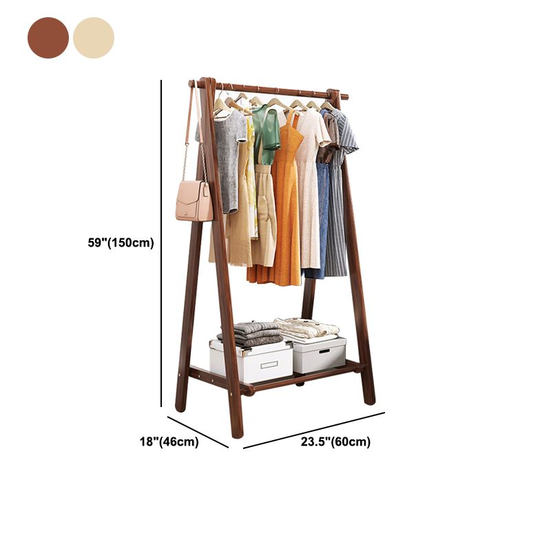 Modern Coat Rack Wooden Shelf Storage Coat Hanger in Bedroom Room Clearhalo 'Entry & Mudroom Furniture' 'furn' 'furn_hall_tree_coat_racks' 'Furniture' 'Hall Trees & Coat Racks' 'hall_tree_coat_racks' 1200x1200_ad3eb067-5039-47bc-98b4-a252b7df6ad9
