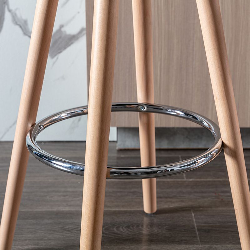 Nordic Style Barstool Plastic Seat Wood 4 Legs Bar Stool for Dining Room, Set of 2 Clearhalo 'Bar Furniture' 'Bar Stools' 'bar_stools' 'furn' 'furn_bar_stools' 'furniture_bar_stools' 'Kitchen & Dining Furniture' 'kitchen&dining_furn' 'kitchen' 'kitchen_furn' Furniture' 1200x1200_ad3f1ef9-e337-4fe1-b1cb-fe52f63e3e41