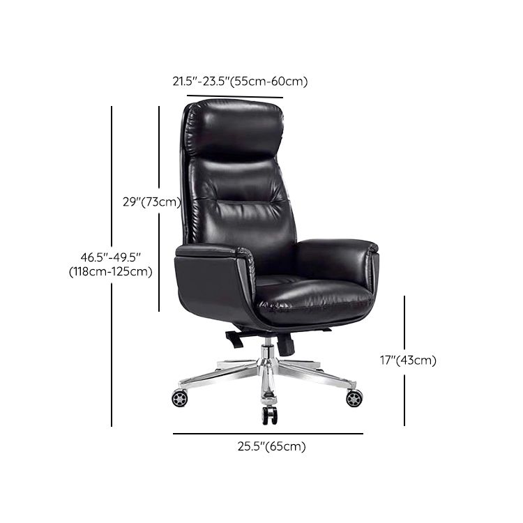 Contemporary PU Computer Chair High Back Swivel Managers Chair Clearhalo 'furn' 'furn_office_chair' 'Furniture' 'Office Chairs' 'Office Furniture' 'office_chair' 1200x1200_ad3ff56d-bff5-4813-9a4b-f541d7726e83