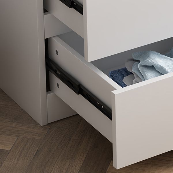 Cassettiera contemporanea doppia in legno per camera da letto