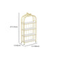 Gold Vertical Bookshelf Iron Frame Solid Wood Shelf Bookcase with Caster Wheels Clearhalo 'Bookcases' 'furn' 'furn_bookcases' 'Furniture' 'furniture_bookcases' 'Office Furniture' 1200x1200_ad44d2ad-7263-40cb-883b-3ebdf30eb189